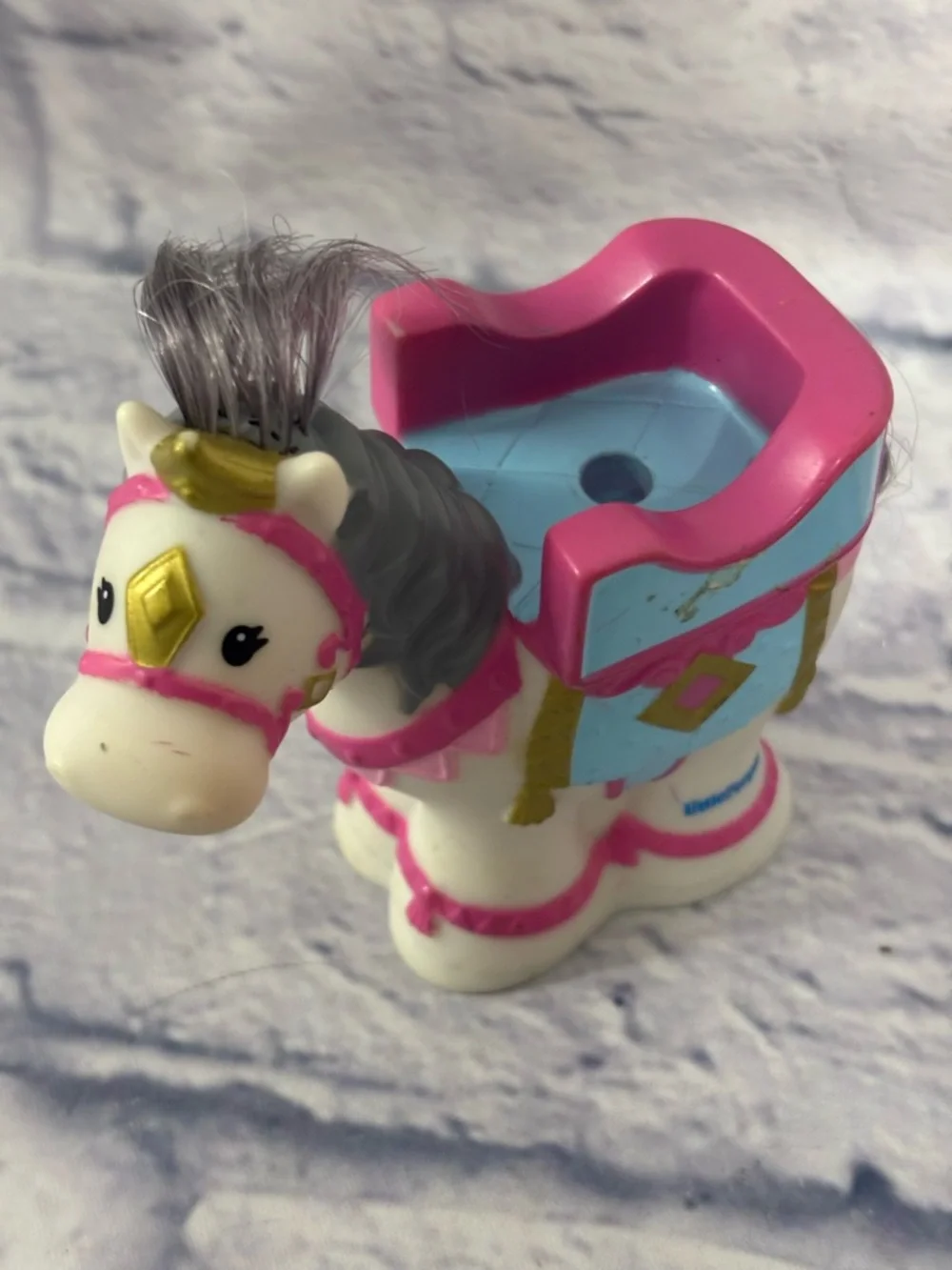 Fisher-Price Little People Princess Castle Horse Wheelies Mom Mechanic Lot Of 4